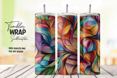 Color Swirl Tumbler Wrap Product Image 1