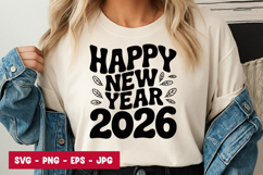 Happy New Year 2026 SVG Design Product Image 1