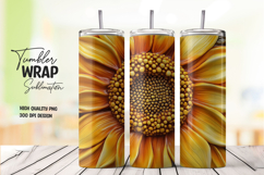 Golden Sunflower tumbler wrap png Product Image 1