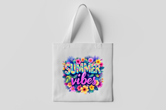 Summer Vibes Colorful Tropical Floral Clipart PNG Product Image 4
