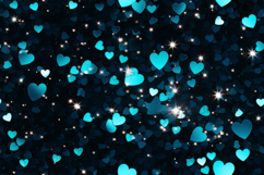 Glowing Heart Confetti Background Product Image 1