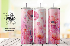 Pink Rose Tumbler Wrap Product Image 1