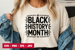 Black History Month Bold Badge SVG PNG Product Image 1