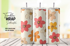ink Orange Floral Wrap Product Image 1