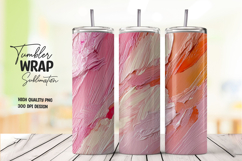 Pink Leaf Tumbler Wrap Product Image 1