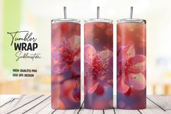 Flower tumbler wrap sublimation Product Image 1
