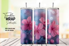 Flower tumbler wrap sublimation Product Image 1