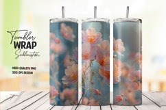 Flower tumbler wrap sublimation Product Image 1