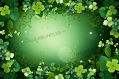 St Patricks Day frame Background Saint Patrick Digital Paper Product Image 1