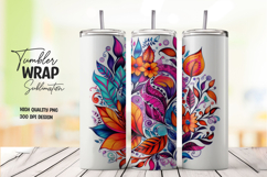 Autumn Leaf Abstract Tumbler Wrap Product Image 1