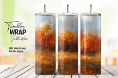 Autumn Forest tumbler wrap png Product Image 1