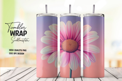 Giant Daisy Flower Tumbler Wrap Product Image 1