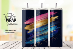 Aurora Stripe tumbler wrap png Product Image 1