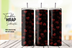 Red Heart Black Tumbler Wrap png Product Image 1