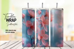 Flower tumbler wrap sublimation Product Image 1