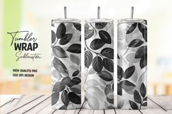Leaves pattern tumbler wrap sublimation Product Image 1