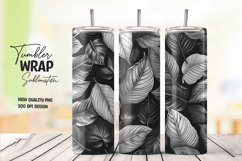 Leaves pattern tumbler wrap sublimation Product Image 1