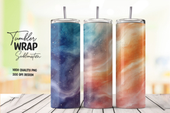 Sunset Watermelon Tumbler Wrap PNG Product Image 1
