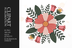 Floral Bouquet Clipart PNG Product Image 1