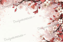 Cherry blossom flower background Product Image 1