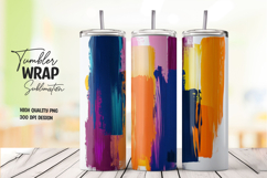 Abstract Stroke tumbler wrap png Product Image 1