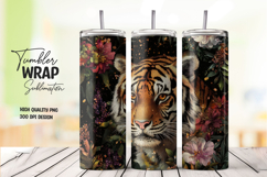 Tiger Garden Fantasy Tumbler Wrap PNG Product Image 1