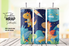 Space Dinosaur Adventure Tumbler Wrap Product Image 1