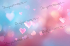 Pastel Heart Light Digital Background Product Image 1