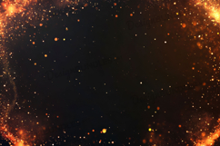 Golden Sparkling Frame with Star Dust on Dark Background Product Image 1