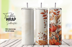 Rustic Orange Tumbler Wrap Product Image 1