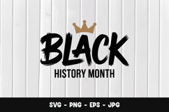Black History Month Crown Accent SVG PNG Product Image 1