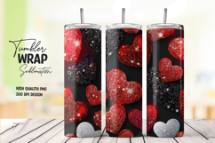 Red Heart tumbler wrap png Product Image 1