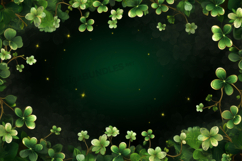 St Patricks Day frame Background Saint Patrick Digital Paper Product Image 1