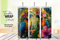 Macaw Tropical Bird Tumbler Wrap Product Image 1