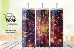 Firework Burst tumbler wrap png Product Image 1
