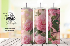 Vintage Rose Tumbler Wrap File Product Image 1