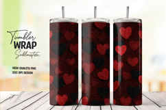 Red Heart Print Tumbler png Product Image 1