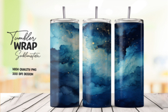 Navy Galaxy tumbler wrap png Product Image 1