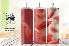 Red Flow Abstract Tumbler Wrap Product Image 1