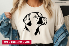 Pointer Dog Side View Silhouette SVG PNG Product Image 1