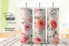 Rose Pink tumbler wrap png Product Image 1