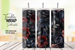 Peony Bloom tumbler wrap png Product Image 1