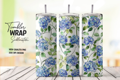 Blue Rose tumbler wrap png Product Image 1