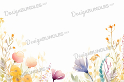 Watercolor Wildflower background Product Image 1