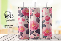 Pink Blossom Tumbler Wrap Design Product Image 1