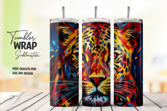 Realistic Tiger 20oz Tumbler Wrap Product Image 1