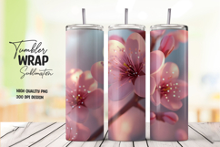 Floral Blossom Tumbler Wrap PNG Product Image 1