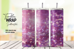 Lavender Light Galaxy Tumbler Wrap PNG Product Image 1