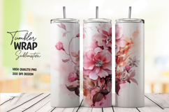 Pink Blossom Tumbler Wrap Product Image 1