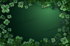 St Patricks Day frame Background Saint Patrick Digital Paper Product Image 1